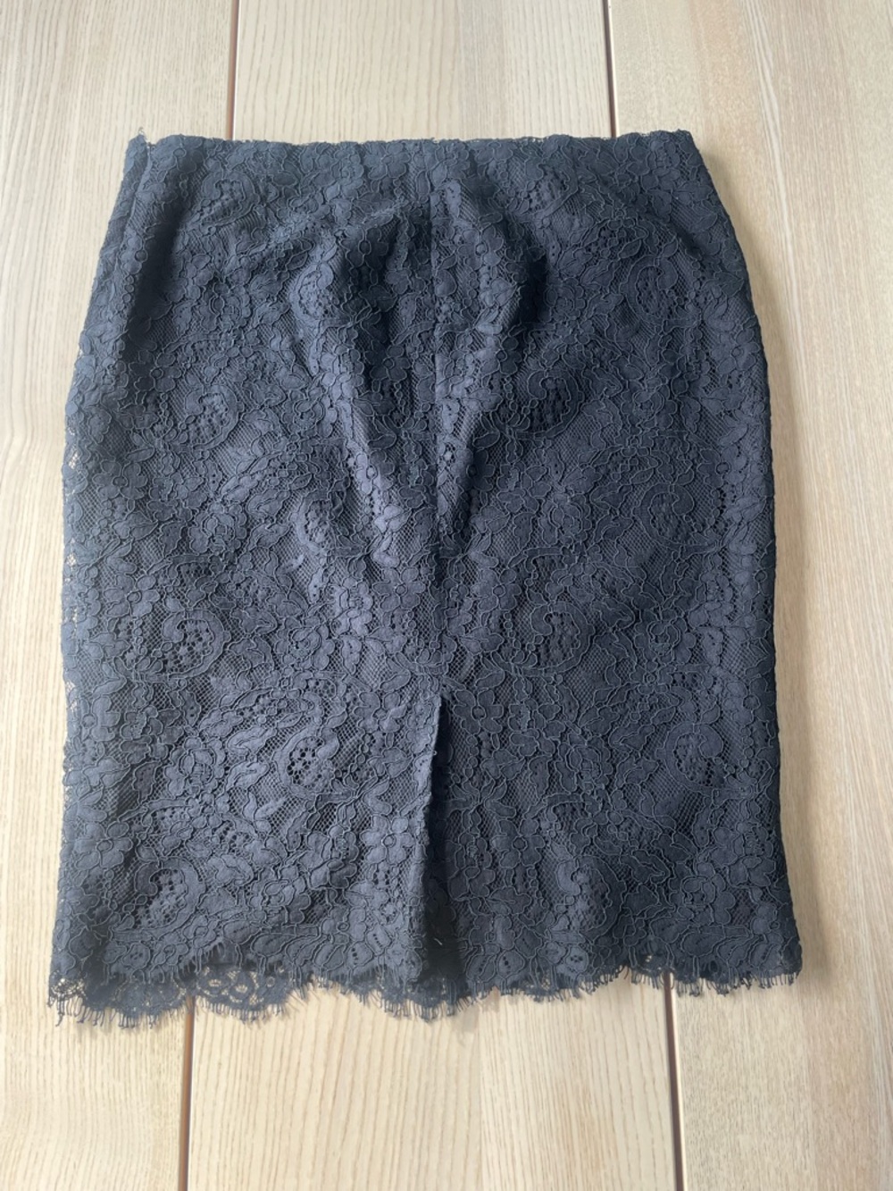 Ralph Lauren Black Lace Pencil Skirt womens size 10 Ralph Lauren skirt with lace - Picture 6 of 7